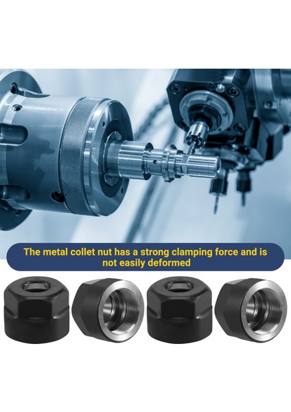 Cnc Frezeleme ve Torna Tezgahı Için 4 Adet Pens Sıkma Altıgen Somun (Yurt Dışından) fırsatları