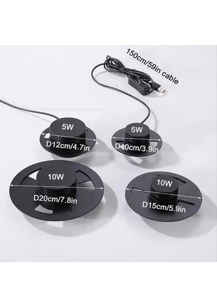 LED Moss Bitki Işığı - D10CM USB Eko Şişe Lambası, Havalandırılmış Hidroponik Su Teraryum Işık 5W (Yurt Dışından) fiyatları