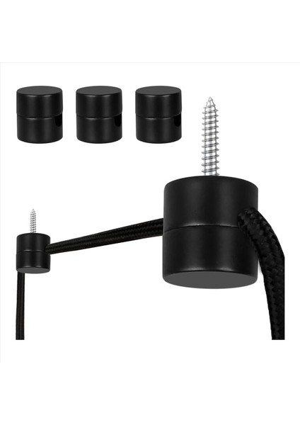 15 Paket Tavan Kancaları Tavan Asılı Işıklar Kolye Işık Kanca Tavan Lambası Tavan Kancaları Dıy Lamba Siyah (Yurt Dışından) fiyatları