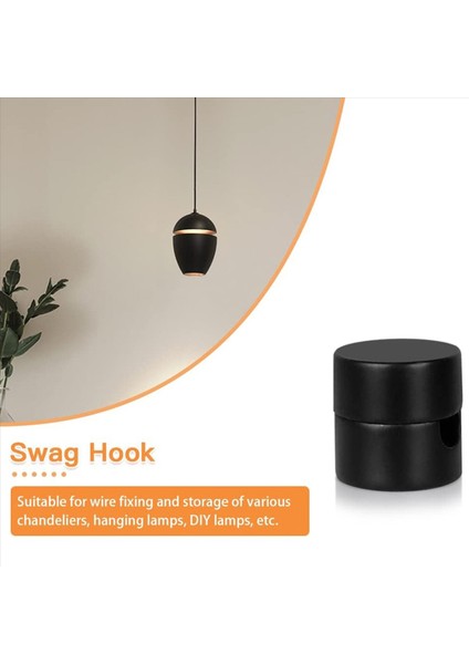 15 Paket Tavan Kancaları Tavan Asılı Işıklar Kolye Işık Kanca Tavan Lambası Tavan Kancaları Dıy Lamba Siyah (Yurt Dışından) indirimleri