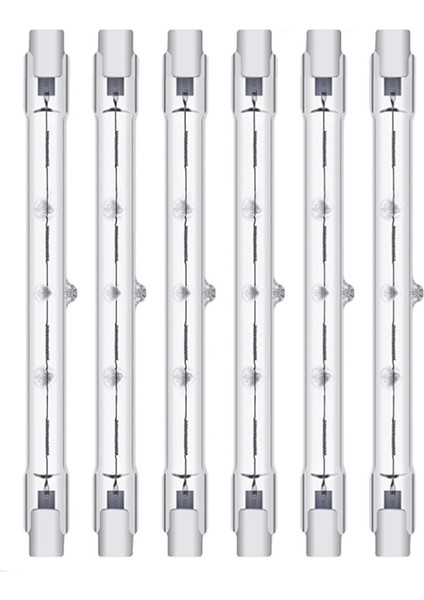 6 Adet 300 W 118 mm R7S Halojen Ampuller Kısılabilir Halojen Çubuk J Tipi Çalışma Lambaları Güvenlik Işıkları Zemin Lambaları (Yurt Dışından)