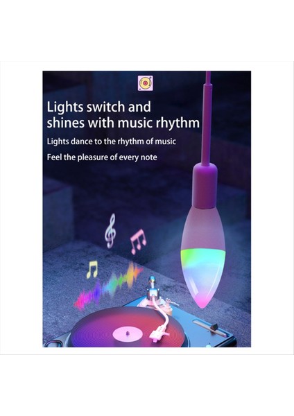 2pcs Tava Akıllı Wifi LED Ampul Beş Yönlü Spiral Mum Ampul Wifi Rgb Ampul Uzaktan Kumanda ve Ses Kontrolü 5W (Yurt Dışından) fırsatları