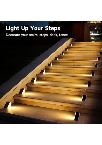Adım Merdiven Veranda Yard Güverte Duvarı Için Dış Güneş Merdiven Işıkları Için 4 Paket Güneş Adım Işıkları (Yurt Dışından) indirimleri