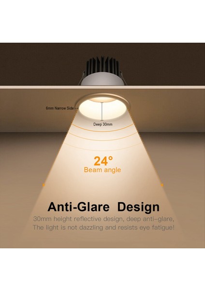 Alüminyum LED Spot Işık 7W LED Spotlight Ampul 110V 220V Gömülü Downlight Tavan Lambası Vitrini Dekoratif Aydınlatma (Yurt Dışından) indirimleri