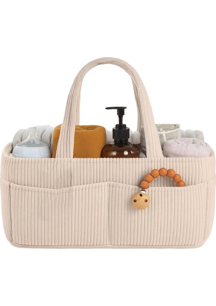 Bebek Bezi Caddy Organizatör Değiştirme Masası Için - Şık Kreş Depolama Sepeti Yenidoğan Essentials Bebek Leri (Yurt Dışından)