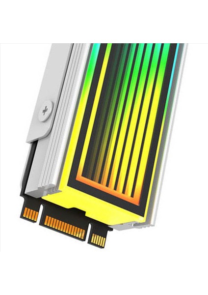 2x M 2 Argb Bilgisayar Radyatör 2280 SSD M2 Radyatör Pc Rgb M 2 Nvme Soğutucu Soğutucu Sonsuz Uçurum Etkisi Gümüş (Yurt Dışından) modelleri