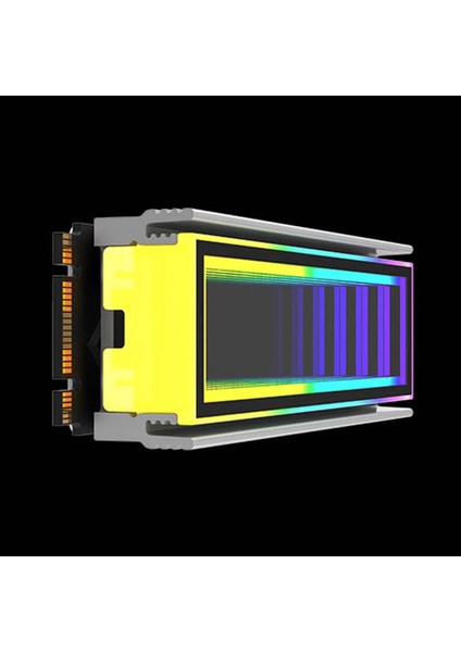 2x M 2 Argb Bilgisayar Radyatör 2280 SSD M2 Radyatör Pc Rgb M 2 Nvme Soğutucu Soğutucu Sonsuz Uçurum Etkisi Gümüş (Yurt Dışından) fırsatları
