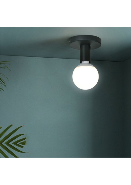 E27 Lamba Tutucu Minimalist Koridor Işık Retro Endüstriyel Tavan Lambası Tabanı Dolap Yatak Odası Işık Aydınlatma Armatürleri (Yurt Dışından) fırsatları