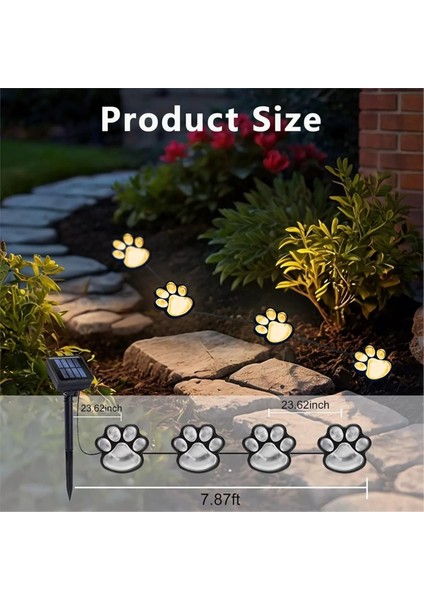 4pcs Güneş LED Işık Pençe Lambası Dış Mekan Su Geçirmez Bahçe Yeraltı Lambası Sıcak Işık (Yurt Dışından) fırsatları