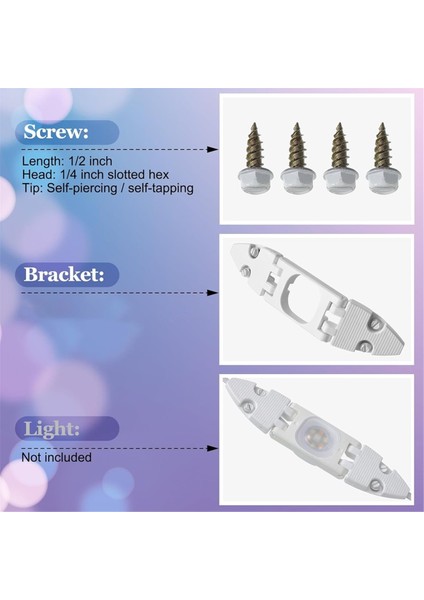 Govee H706 Için 12&#39 Li Paket Gable Işık Klipsi Govee Pro Kalıcı Dış Mekan Işıkları Için Vidalı (Yurt Dışından) modelleri