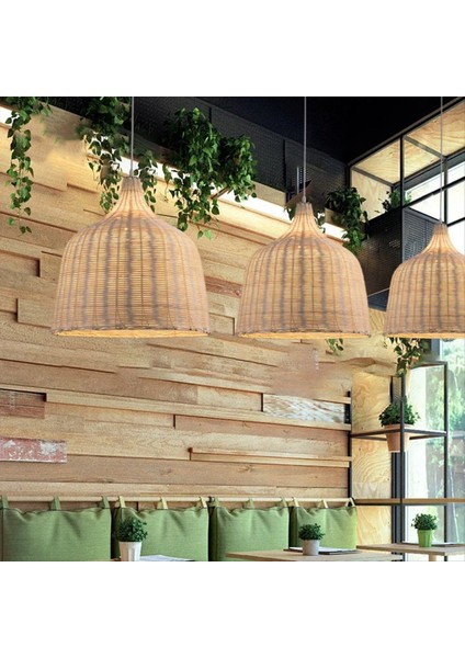 Özelleştirme Çin Kapalı Bambu Dokuma Hasır Kolye Işık Retro Yuvarlak Ahşap Rattan El Dokuma Avize (Yurt Dışından) fiyatları