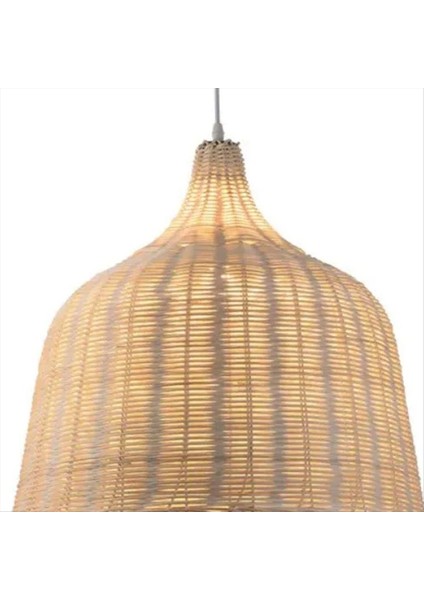 Özelleştirme Çin Kapalı Bambu Dokuma Hasır Kolye Işık Retro Yuvarlak Ahşap Rattan El Dokuma Avize (Yurt Dışından) indirimleri