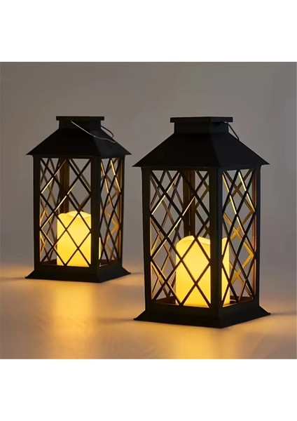 Güneş Fener LED Işık Titrek Alevsiz Mum Bahçe Avlu Partileri Için Asılı Dekoratif Lamba Açık A (Yurt Dışından) modelleri