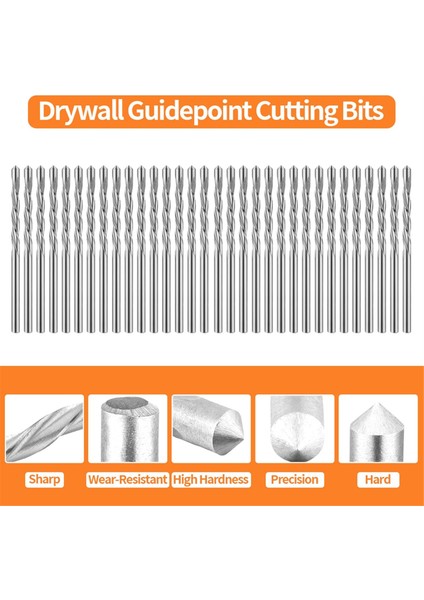 Spiral Testere ve Alçıpan Kesimi Için 60 Parça Alçıpan Kılavuz Uç Kesme Uçları (Yurt Dışından) fiyatları