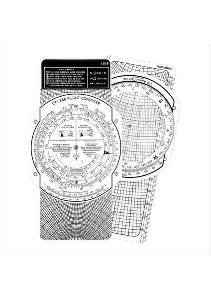 E6B Uçuş Hesaplayıcısı Uçuş Bilgisayarı Hesaplayıcısı (Yurt Dışından)