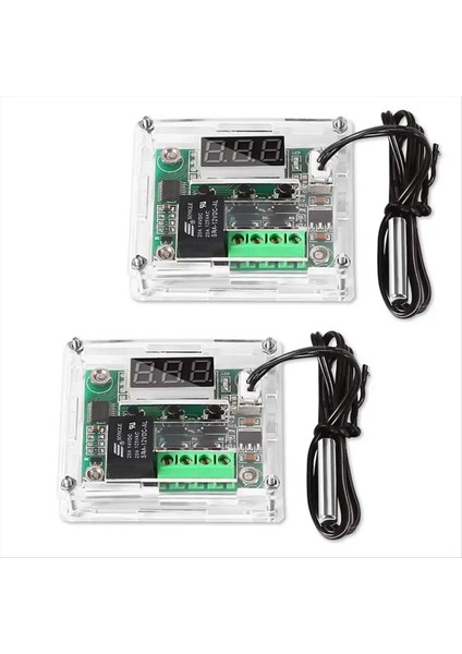 2 Adet W1209 Sıcaklık Kontrol Modülü (Kutulu) LED Ekranlı (Yurt Dışından) modelleri