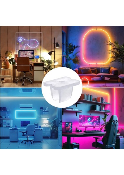 100 Adet LED Şerit Montaj Klipsi Halat Işık Klipleri Neon Halat Işık Montaj Braketleri Vidalarla 5-6mm Geniş Işıklar Için (Yurt Dışından) indirimleri