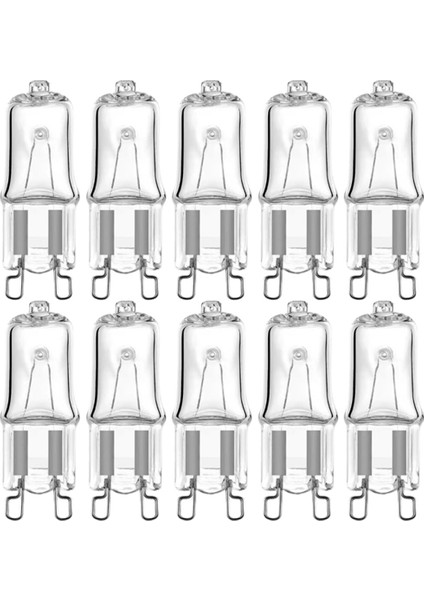 10 Adet G9 220V Halojen Lamba Ampuller 60W Masa Lambaları Duvar Lambaları Anti-Patlama Şeffaf Fırın Lambaları (Yurt Dışından)