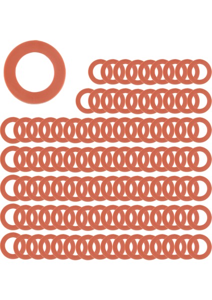 100 Adet Bahçe Hortumu Rondelası Silikon Kauçuk Rondela Contaları O Halkaları Yumuşak Silikon Conta Bağlantı Parçaları 3/4 Inç Bahçe Hortumu Için (Yurt Dışından)