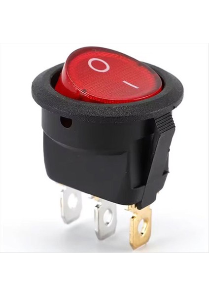 10PCS 3 Ayak 2 Tezgahlar Işıklı KCD1-105 Güç Anahtarı Rocker Gemi Türü Çeşitli Uygulamalar Için Dairesel Dalga (Yurt Dışından) modelleri