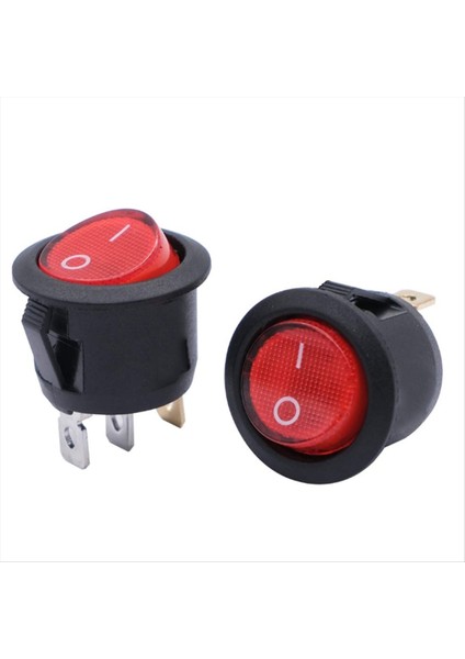 10PCS 3 Ayak 2 Tezgahlar Işıklı KCD1-105 Güç Anahtarı Rocker Gemi Türü Çeşitli Uygulamalar Için Dairesel Dalga (Yurt Dışından) fırsatları