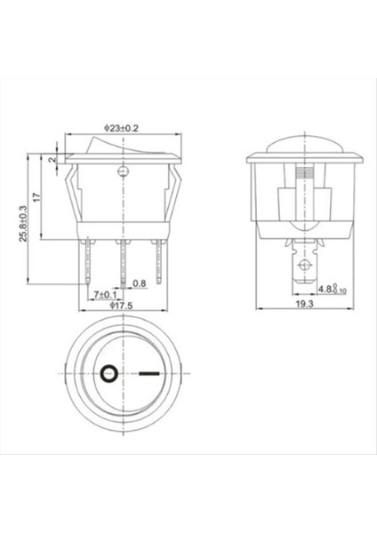 10PCS 3 Ayak 2 Tezgahlar Işıklı KCD1-105 Güç Anahtarı Rocker Gemi Türü Çeşitli Uygulamalar Için Dairesel Dalga (Yurt Dışından) indirimleri