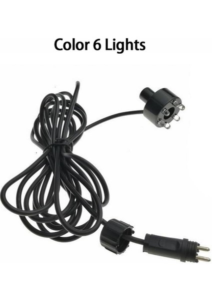 Rgb 6 LED AC12V Su Çeşmesi Işığı 2pin Bağlantısı Su Altındaki Gölet Işıkları Havuz, Bahçe Için Işıklar (Yurt Dışından) indirimleri