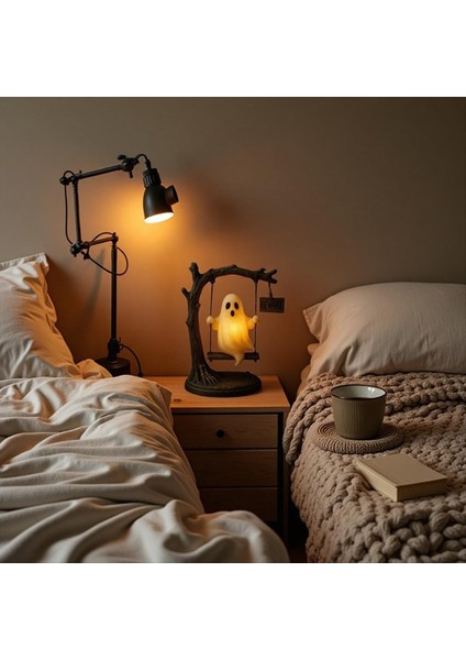 Hayalet Salıncak Lambası, Ağaç Salınımında Sallanan Hayalet, Cadılar Bayramı Hayalet Gece Işığı, Komik Hayalet Ağaç Salıncak Dekoru (Yurt Dışından) fiyatları