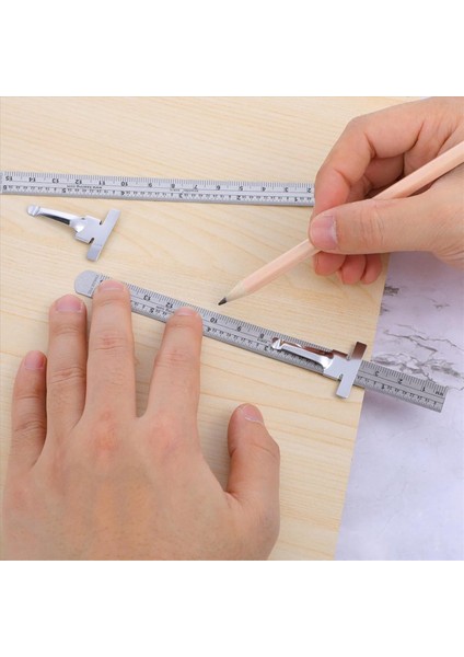 6 Adet Makinist Cetvel 6 Inç 15 cm Cep Cetveli Çıkarılabilir Klipsli Esnek Hassas Paslanmaz Çelik Cetvel (Yurt Dışından) fırsatları