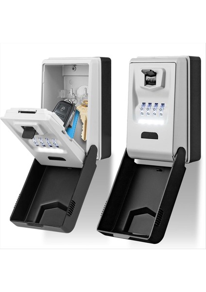 Dışarı Için Anahtar Kilit Kutusu Işık Kadranları Sağlam Su Geçirmez Kombinasyon Anahtar Tutucu Duvar Montajı Anahtar Saklama Kutusu (Yurt Dışından) modelleri