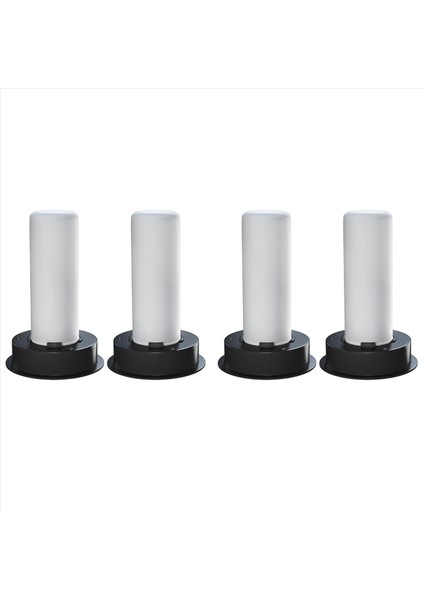 4 Paket Yedek Güneş Işığı Üstleri Titreyen Alev ile Su Geçirmez Dış Mekan Güneş Işığı Parçaları Fener Değiştirme Kiti (Yurt Dışından)