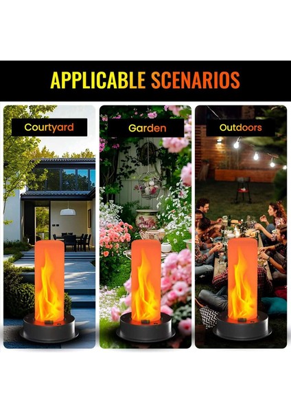 4 Paket Yedek Güneş Işığı Üstleri Titreyen Alev ile Su Geçirmez Dış Mekan Güneş Işığı Parçaları Fener Değiştirme Kiti (Yurt Dışından) fırsatları