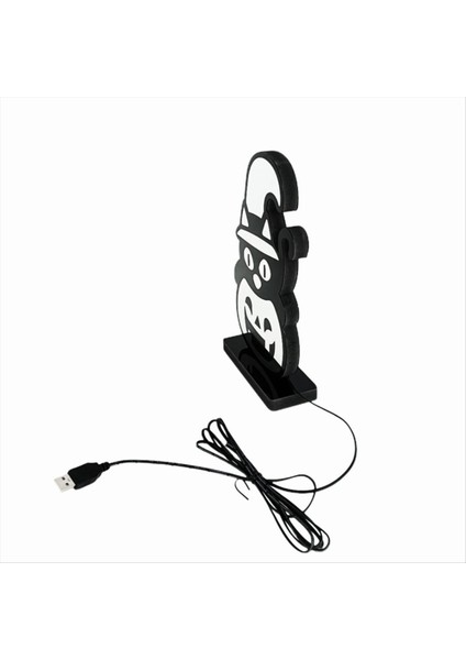 USB Powered Cadılar Bayramı Neon Balkabağı Lambası Gece Işık Masa Üstü Başucu Dekor Partisi Festivali LED USB Fişi Kompakt (Yurt Dışından) fırsatları