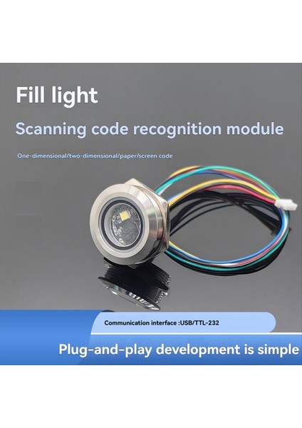 GM861 LED Beyaz Dolgu Aydınlatma 2d/1d Usb/uart DC3.3V Qr Kodu Yuvarlak Barkod Modül Tarayıcı Metal Muhafaza Gümüş (Yurt Dışından) indirimleri