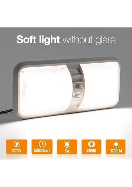 5 Paket Rv LED Işıkları Iç Rv Işık Iç Rv Tavan Tavan Aydınlatması LED Anahtarı ile Rv/karavan/römork/tekne (Yurt Dışından) modelleri