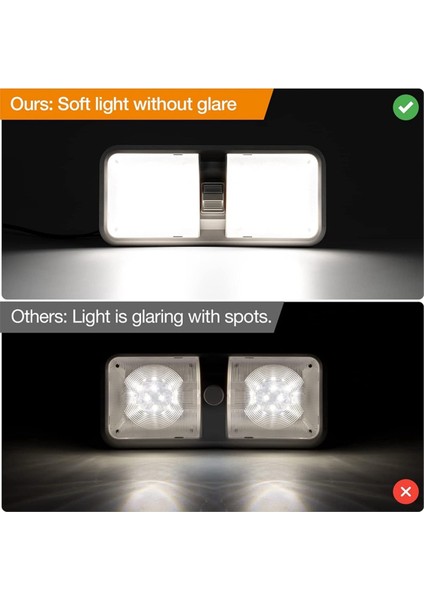 5 Paket Rv LED Işıkları Iç Rv Işık Iç Rv Tavan Tavan Aydınlatması LED Anahtarı ile Rv/karavan/römork/tekne (Yurt Dışından) fırsatları