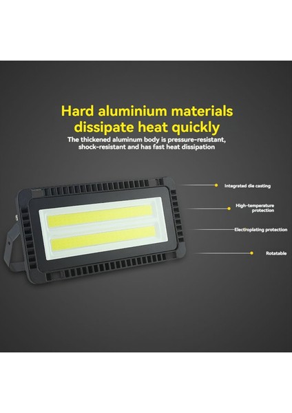 100W Dış Mekan LED Taşkın Işık LED Taşkın Işık Cob Spot Bahçe Depo Peyzaj Için Powered Taşınabilir Projektör (Yurt Dışından) fiyatları