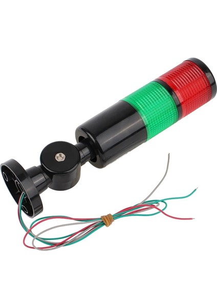 2 Katmanlar 110 V Kırmızı Yeşil Endüstriyel Kule Sinyal Uyarı Işığı H50 Gösterge Işığı Sabit Işık (Yurt Dışından)