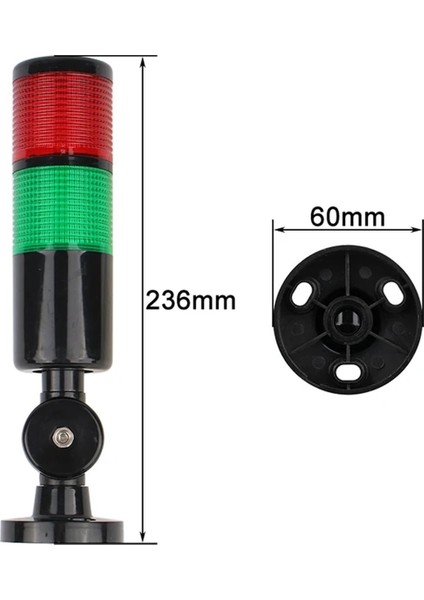 2 Katmanlar 110 V Kırmızı Yeşil Endüstriyel Kule Sinyal Uyarı Işığı H50 Gösterge Işığı Sabit Işık (Yurt Dışından) fiyatları