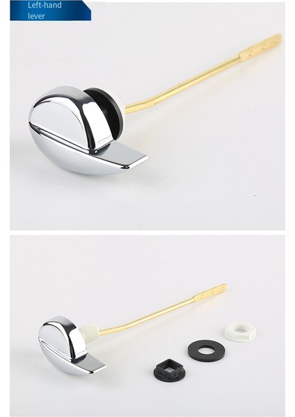 Eski Moda Tuvalet Tankı Aksesuarları Ön Taraf Tuvalet Tahliye Kolu Uzatma Çubuğu Anahtar Düğme Anahtarı D (Yurt Dışından) indirimleri