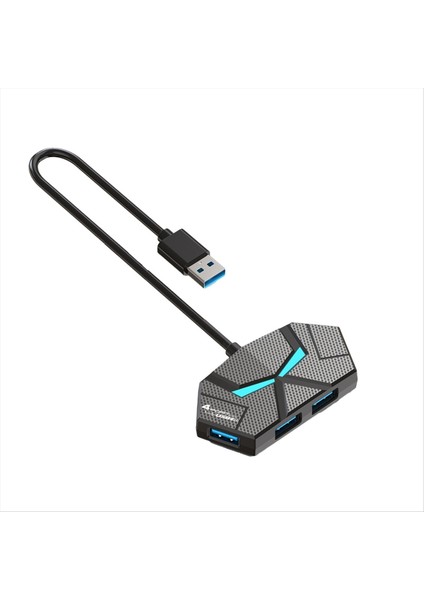 4 Bağlantı Noktası USB 3.0 Hub USB Docking Istasyonu USB Splitter Adaptör 5gbps Hızlı Şanzıman Pd Güç Kaynağı Siyah (Yurt Dışından)