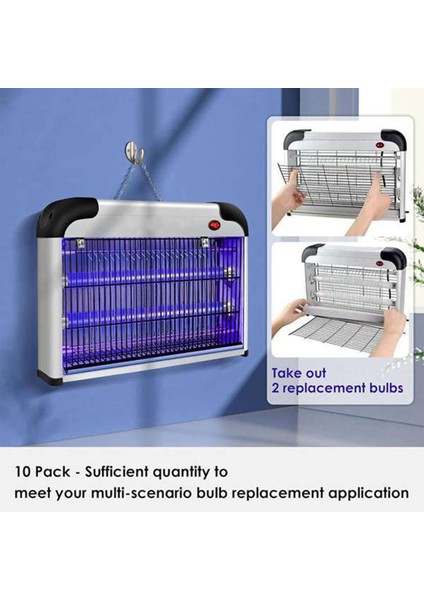 8 Adet Böcek Tuzağı Yedek Ampuller 10W 20W Kapalı Böcek Tuzağı Bl T8 F10W 13 Inç Işık Tüpü Aspectek Liba (Yurt Dışından) fırsatları