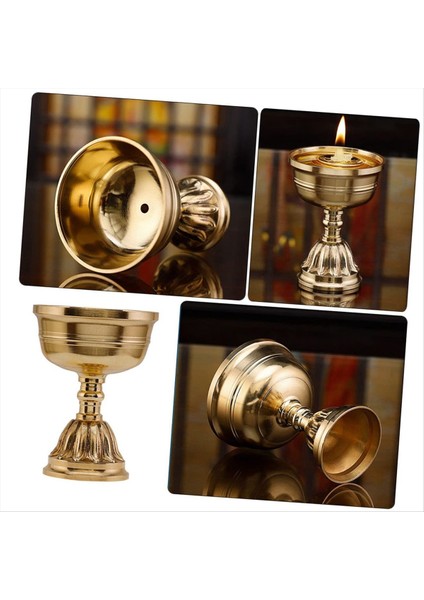 2 Adet Pirinç Mum Fincan Serisi Budist Tibet Lamba Tutucu Pirinç Tereyağı Lambası Ebedi Lamba Dini Tapınak Budist Lamba (Yurt Dışından) indirimleri