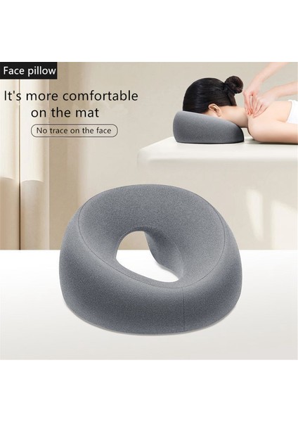 Ergonomi Yatma Yastığı Hafızalı Köpük Baş Desteği Yastığı Vücut Masajı Yüz Desteği Yastığı Güzellik Salonu Için-D (Yurt Dışından) fırsatları