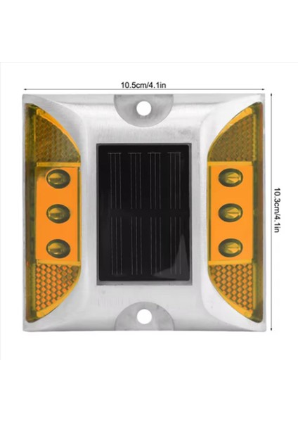 2x LED Güneş Enerjisi Zemin Işaret Işıkları Su Geçirmez Açık Araba Yolu Yol Otoyol Spike Lambası (Yurt Dışından) fiyatları