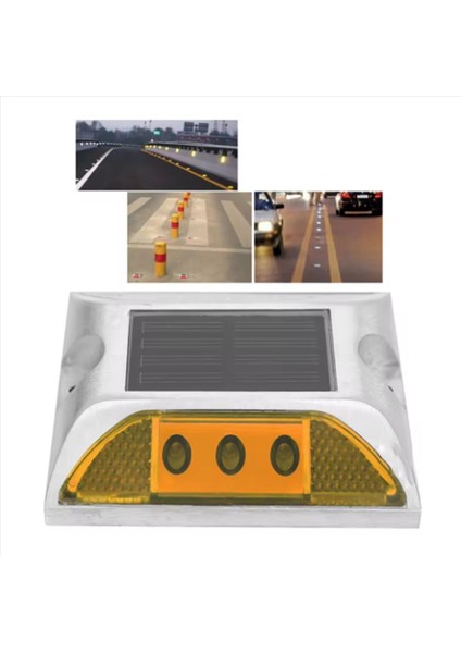 2x LED Güneş Enerjisi Zemin Işaret Işıkları Su Geçirmez Açık Araba Yolu Yol Otoyol Spike Lambası (Yurt Dışından) modelleri