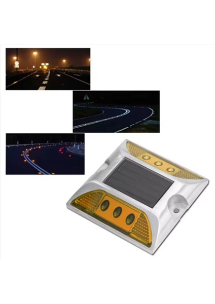 2x LED Güneş Enerjisi Zemin Işaret Işıkları Su Geçirmez Açık Araba Yolu Yol Otoyol Spike Lambası (Yurt Dışından) fırsatları