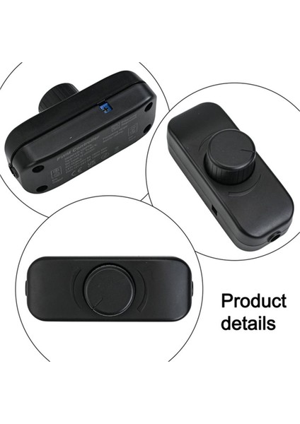 12V 24V LED Işıklar Için Inline Dimmer Anahtarı Frekans Ayarlanabilir Basma/kapama Parlaklık Ayarı Için Döner Kontrol B (Yurt Dışından) fırsatları