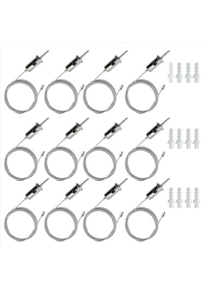 24 Takım Altıgen Garaj Süspansiyon Kabloları Kiti Çelik Asılı Zincirler Petek Işık Konektörü Kolye Tel Halat Kablo 1 M (Yurt Dışından) fiyatları