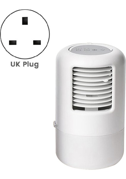 Masaüstü Klima Vantilatörü Mini Taşınabilir Şarj Edilebilir Ofis Ev Renkli Ortam Işığı Sprey Vantilatörü Ingiltere Fişiyle (Yurt Dışından) modelleri